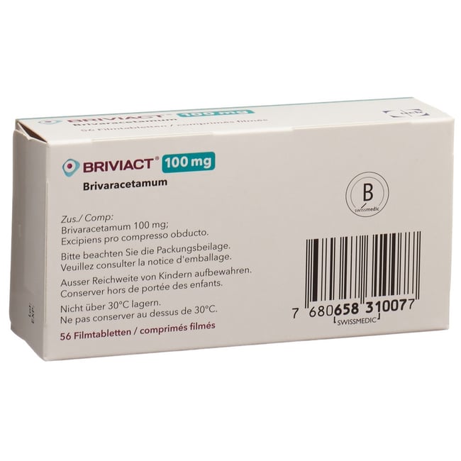 BRIVIACT cpr pell 100 mg 56 pce