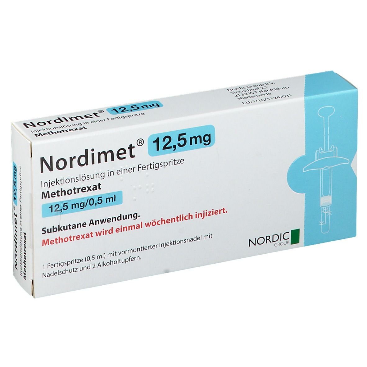 Nordimet 12.5 mg/0.5 ml, Injektionslösung in einer Fertigspritze