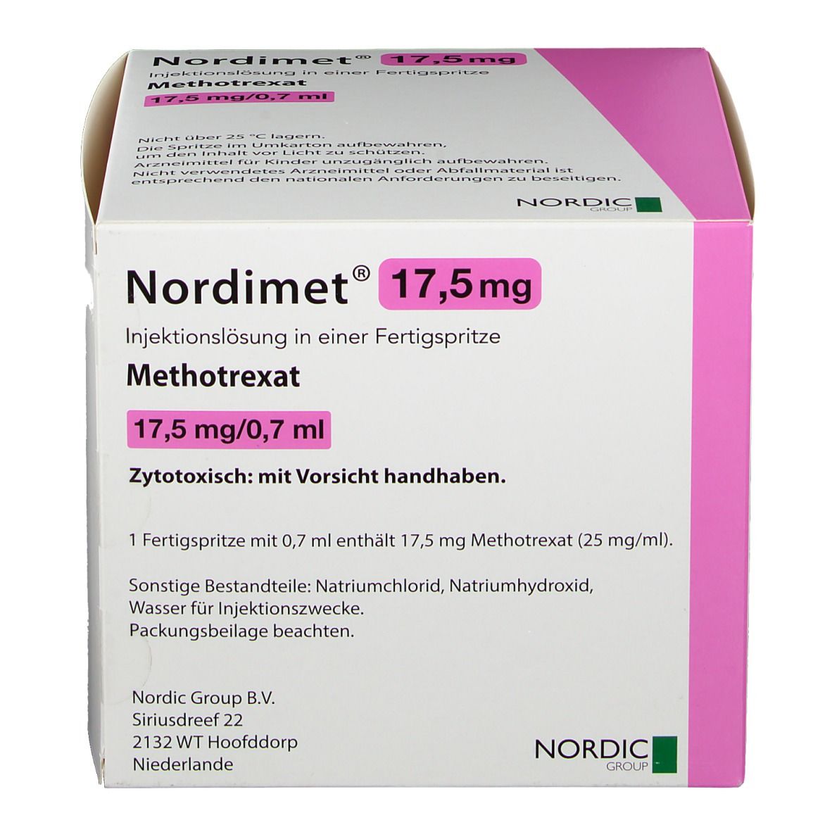 Nordimet 17.5 mg/0.7 ml, Injektionslösung in einer Fertigspritze