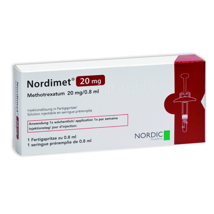 Nordimet 20.0 mg/0.8 ml, Injektionslösung in einer Fertigspritze