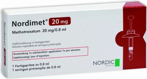 Nordimet 20.0 mg/0.8 ml, Injektionslösung in einer Fertigspritze