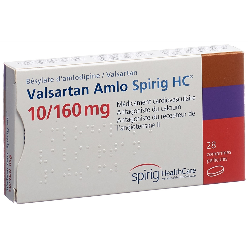 Valsartan Amlo Spirig HC 5/160mg, Filmtabletten