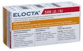 Elocta 500 I.E., Pulver und Lösungsmittel zur Herstellung einer Injektionslösung