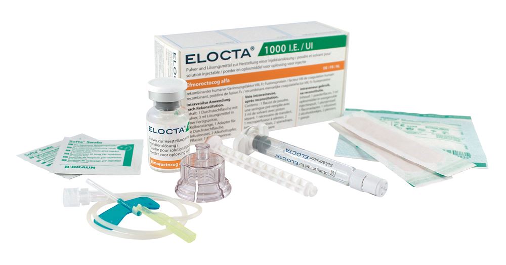 ELOCTA subst sèche 1000 UI c solv flac