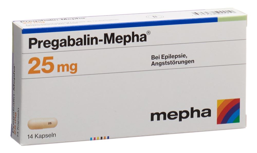 Pregabalin-Mepha 25 mg, Kapseln