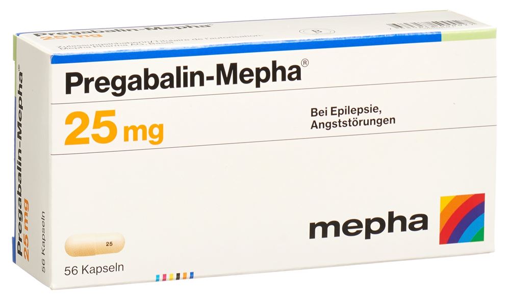 PREGABALIN Mepha caps 25 mg 56 pce