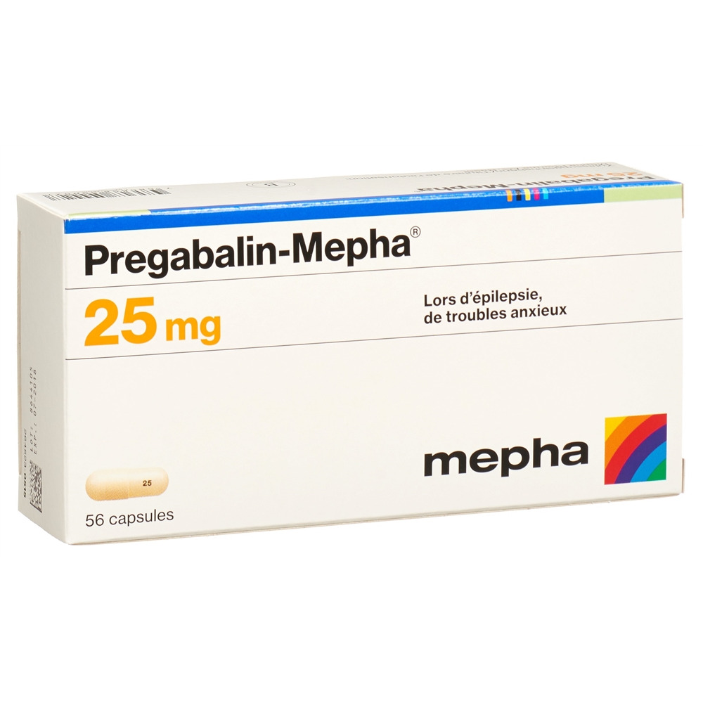 PREGABALIN Mepha caps 25 mg 56 pce