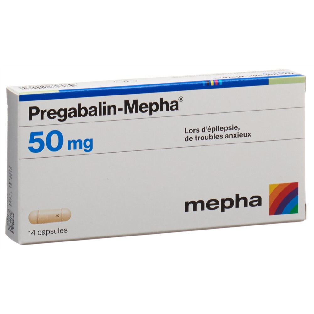 PREGABALIN Mepha caps 50 mg 14 pce