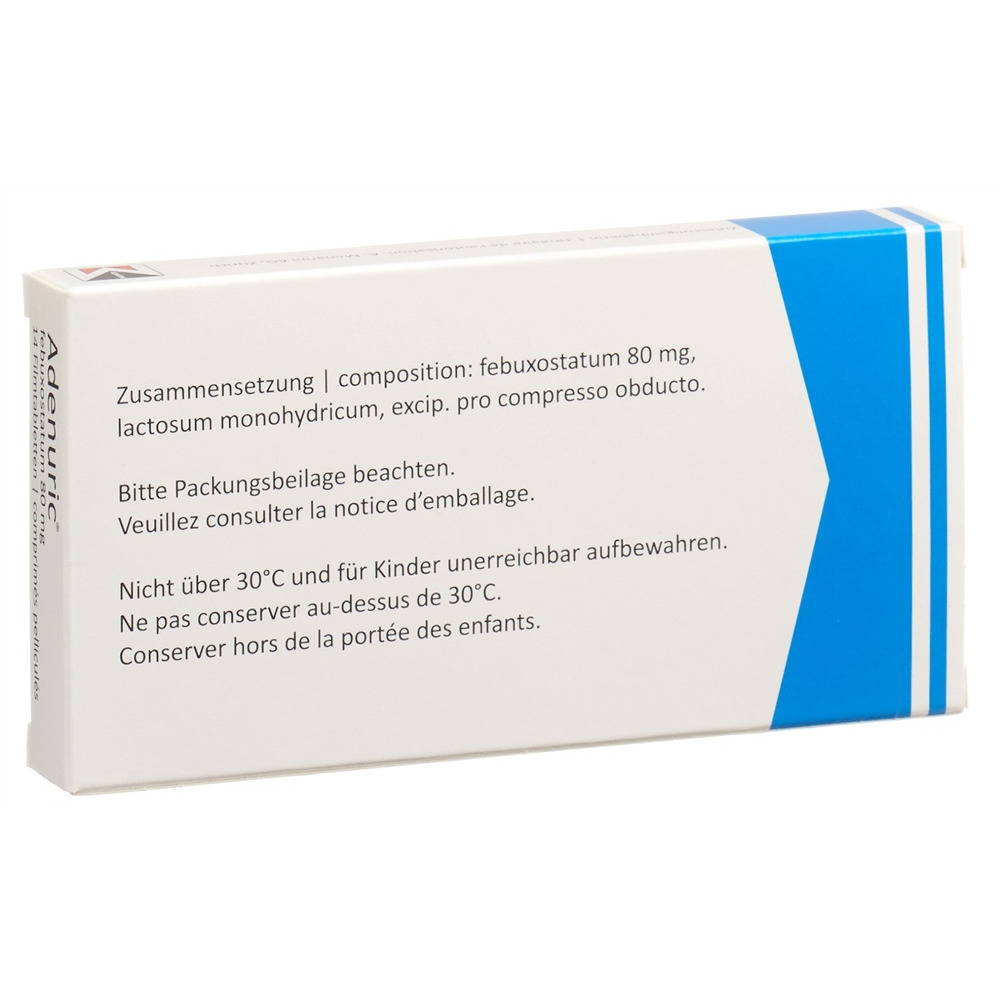 ADENURIC cpr pell 80 mg 14 pce
