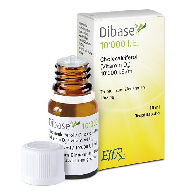 DIBASE gouttes 10000 UI/ml fl compte-gouttes 10 ml