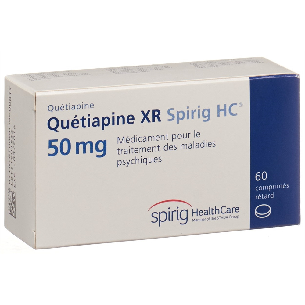 QUETIAPINE XR Spirig HC cpr ret 50 mg 60 pce