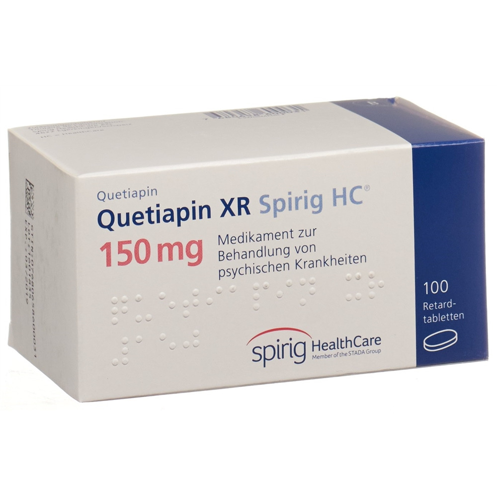 Quetiapin XR Spirig HC 150 mg, Retardtabletten