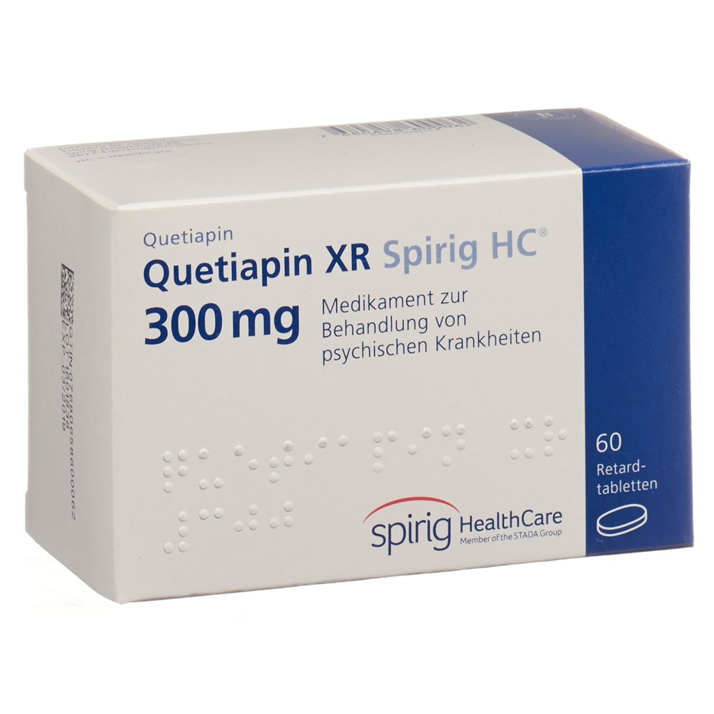 Quetiapin XR Spirig HC 300 mg, Retardtabletten