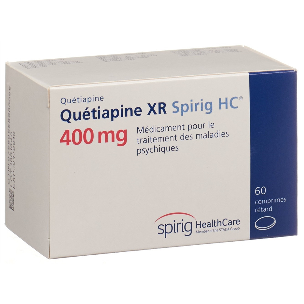 QUETIAPINE XR Spirig HC cpr ret 400 mg 60 pce