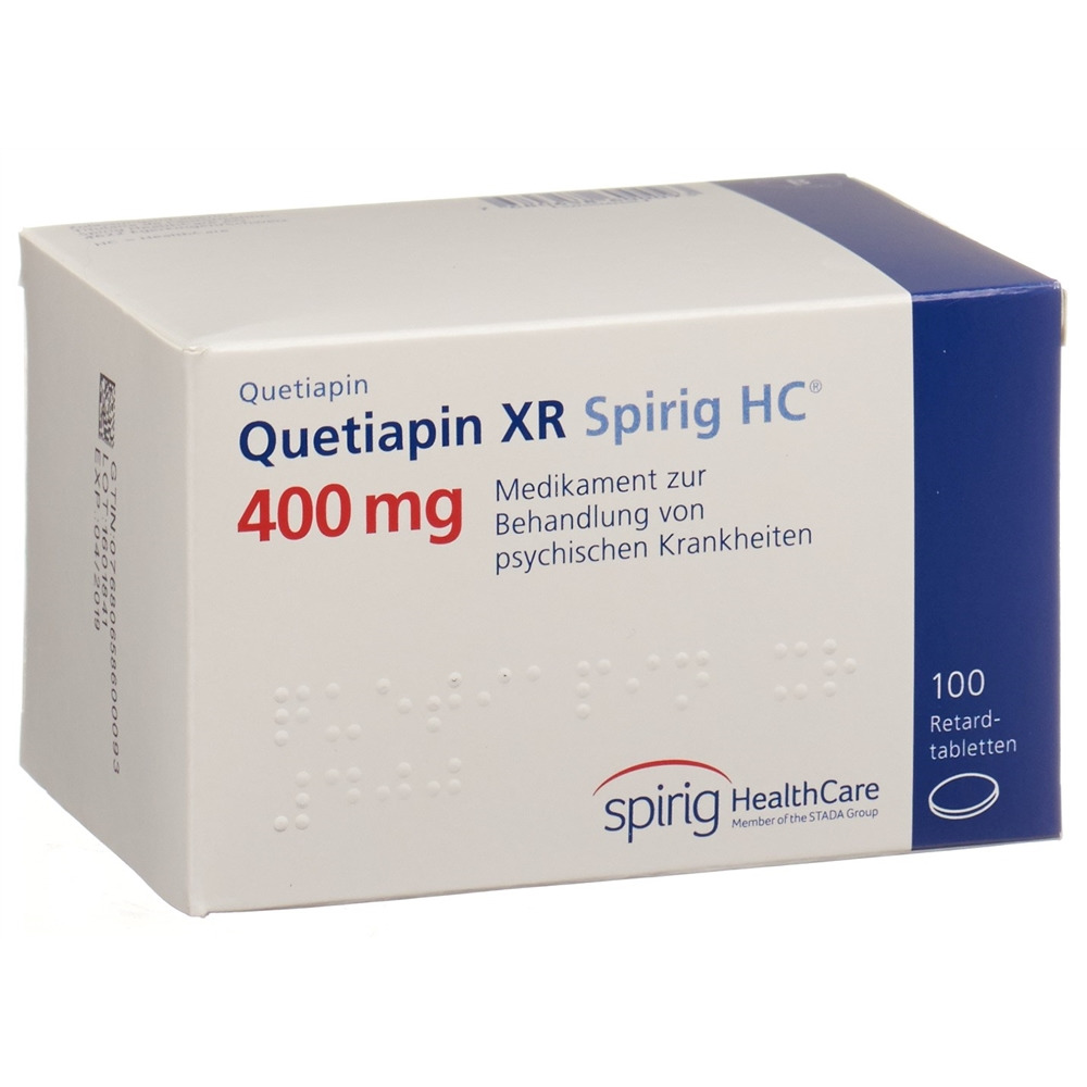 Quetiapin XR Spirig HC 400 mg, Retardtabletten