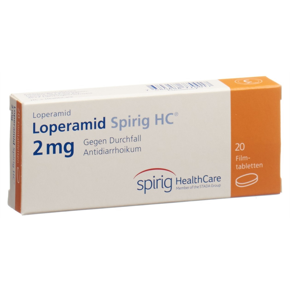 LOPERAMIDE Spirig HC cpr pell 2 mg 20 pce
