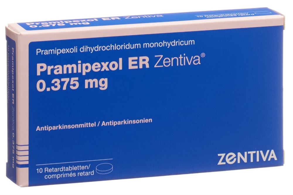 Pramipexol ER Zentiva 0.375 mg, Retardtabletten