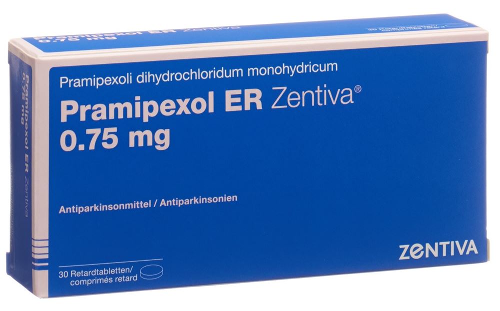 Pramipexol ER Zentiva 0.75 mg, Retardtabletten