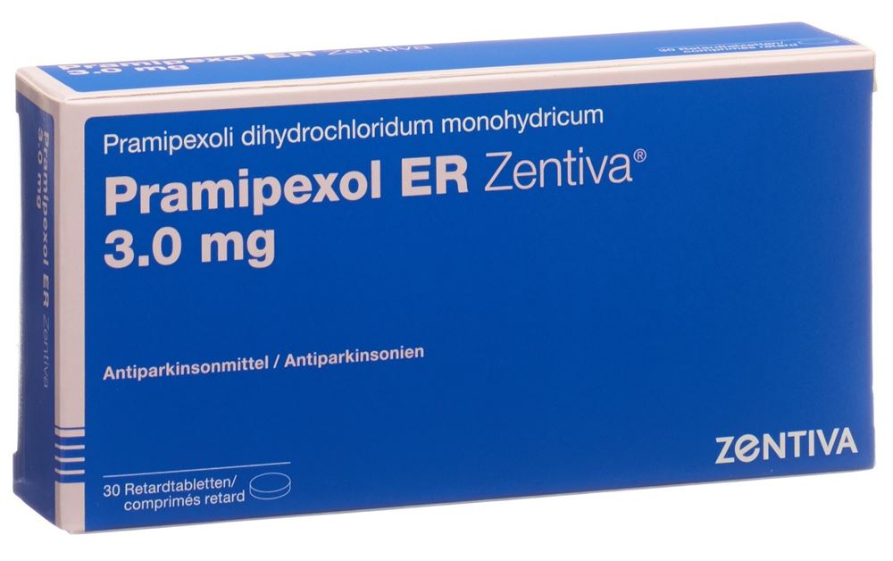 Pramipexol ER Zentiva 3.0 mg, Retardtabletten