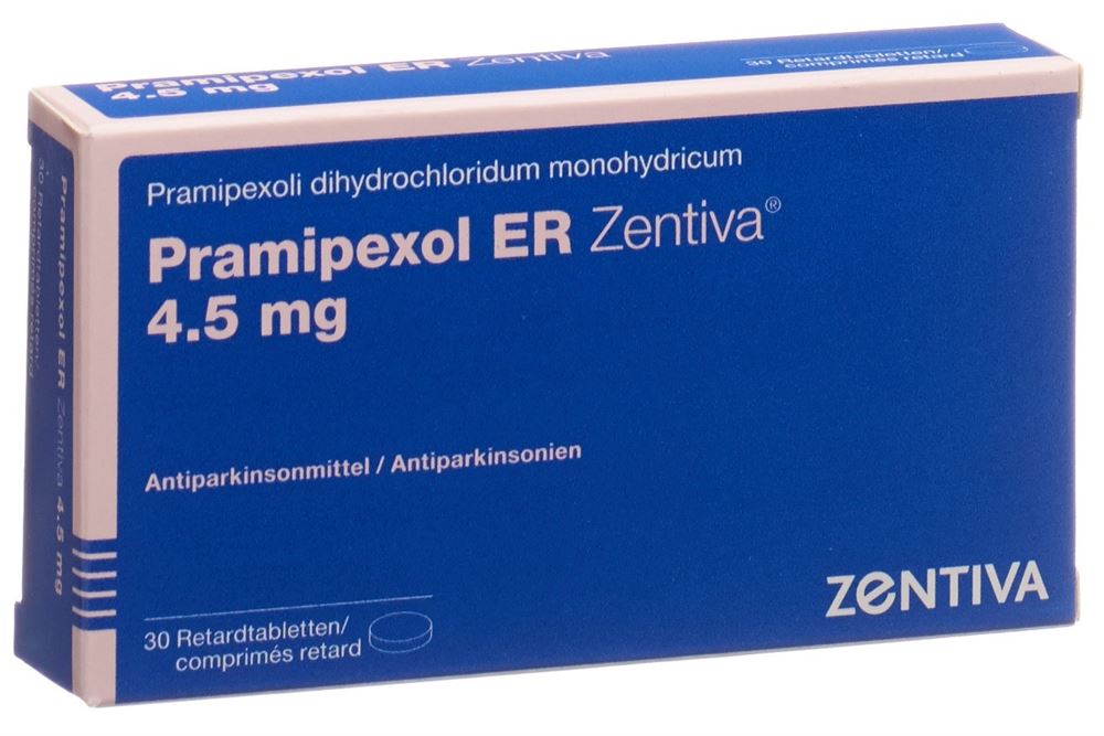 Pramipexol ER Zentiva 4.5 mg, Retardtabletten