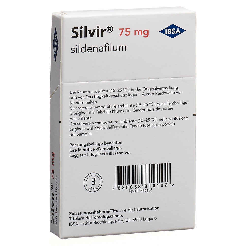 Silvir 75 mg, film orodispersibile