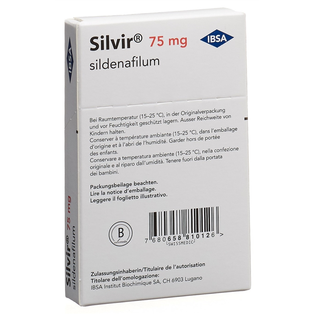 SILVIR film orodisp 75 mg 12 pce