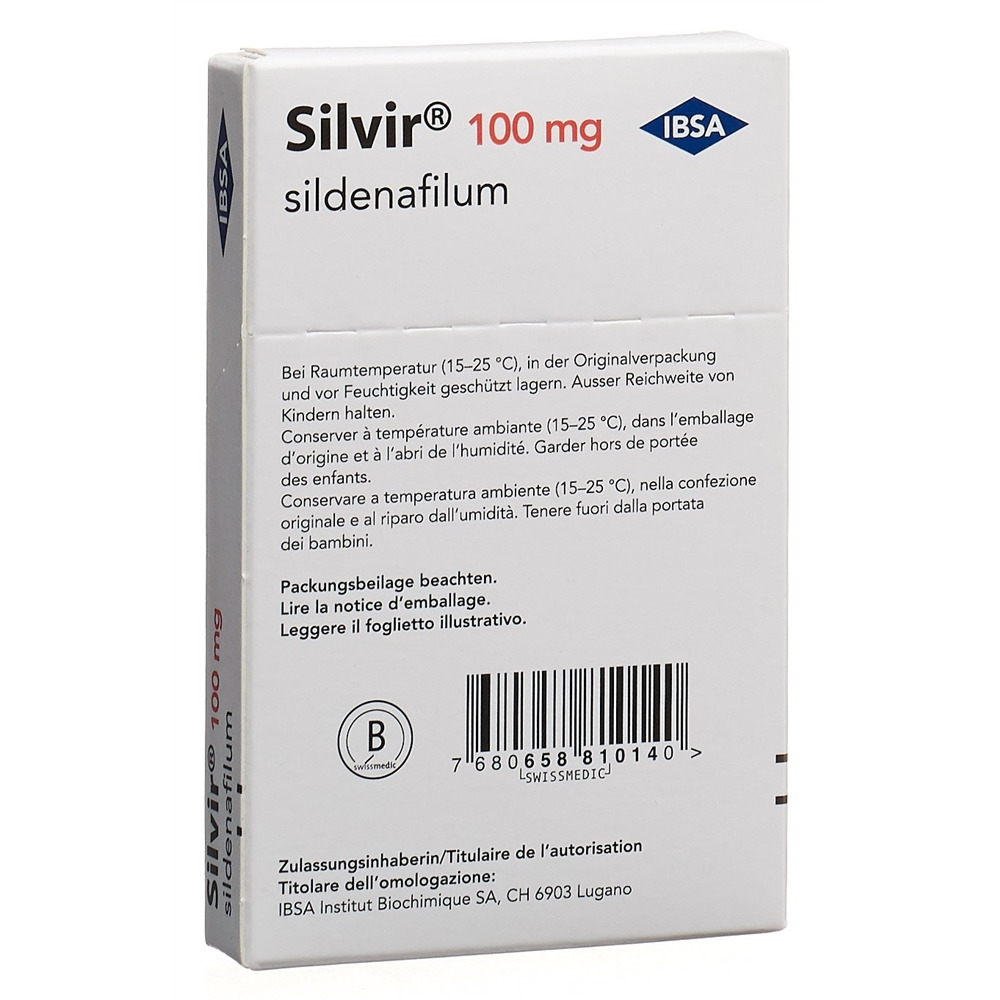 Silvir 100 mg, film orodispersibile