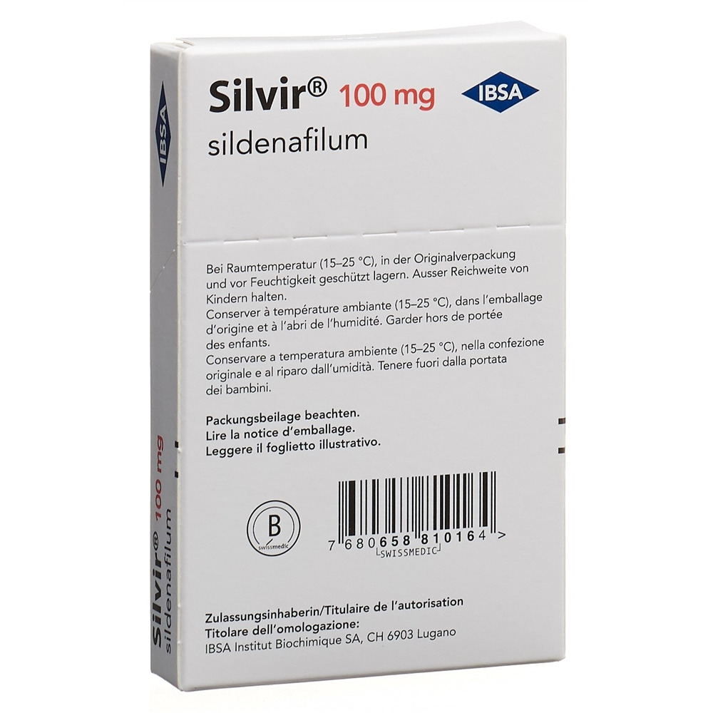 Silvir 100 mg, film orodispersibile