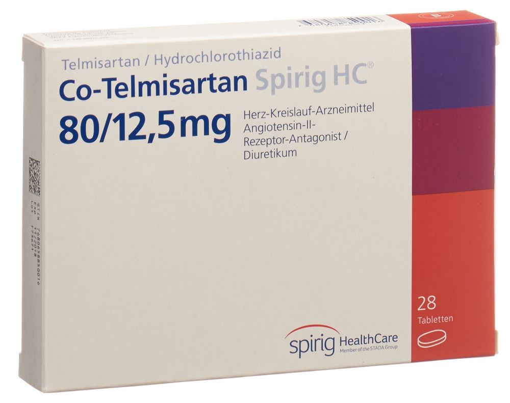 CO-TELMISARTAN Spirig HC cpr 80/12.5 mg 28 pce