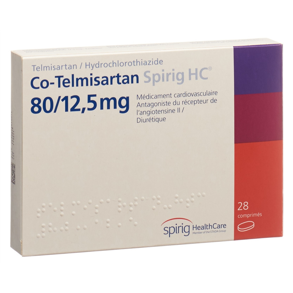 CO-TELMISARTAN Spirig HC cpr 80/12.5 mg 28 pce
