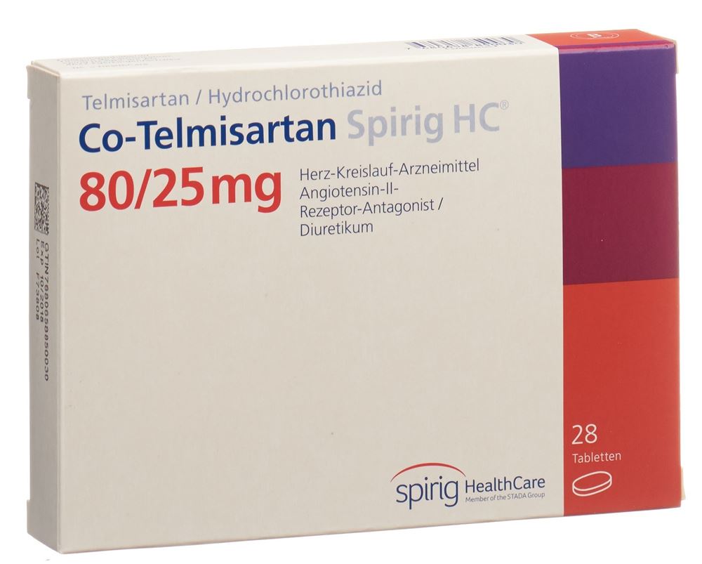 Co-Telmisartan Spirig HC 80/25 mg Tabletten