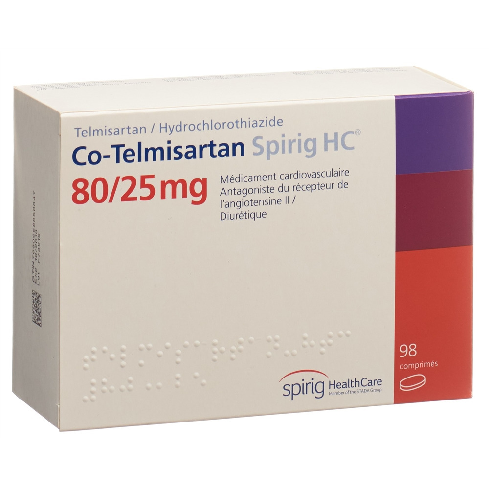 CO-TELMISARTAN Spirig HC cpr 80/25 mg 98 pce