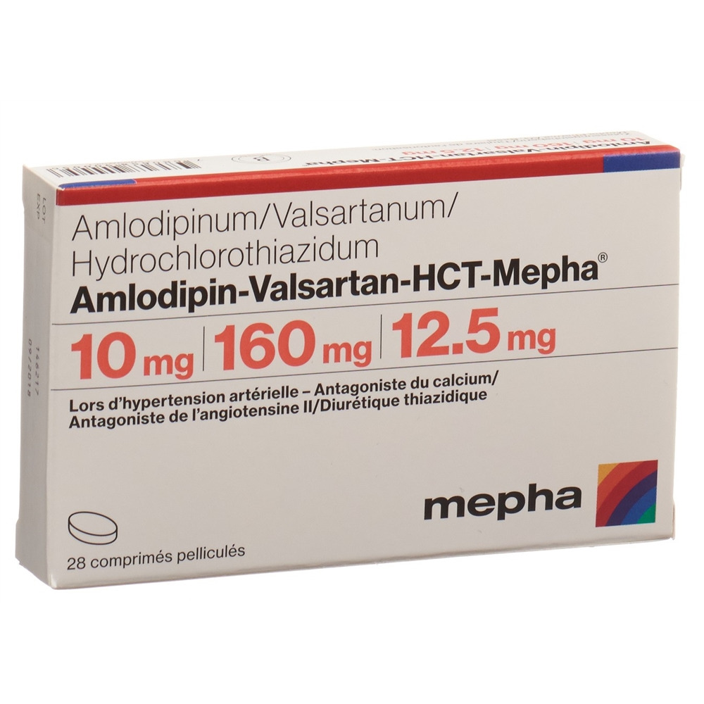 AMLODIPIN VALSARTAN HCT Mepha 10/160/12.5 28 pce