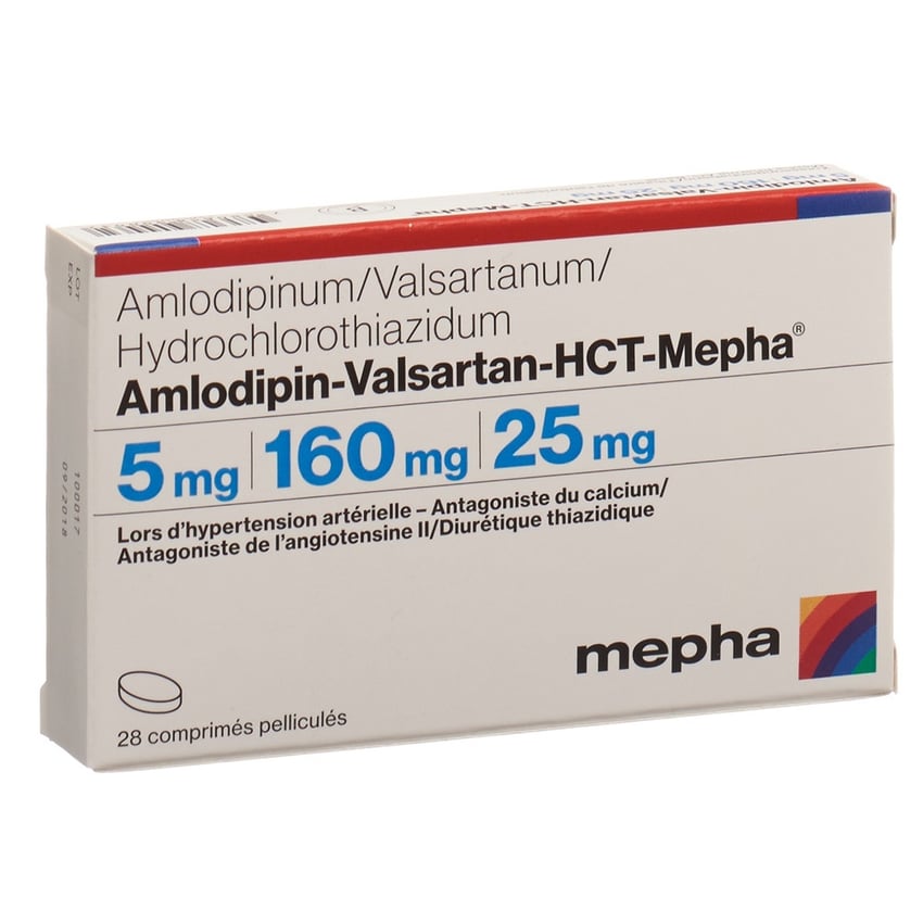 AMLODIPIN VALSARTAN HCT Mepha 10/160/12.5 28 pce