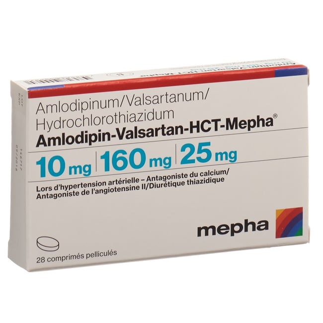 AMLODIPIN VALSARTAN HCT Mepha 10/160/12.5 28 pce