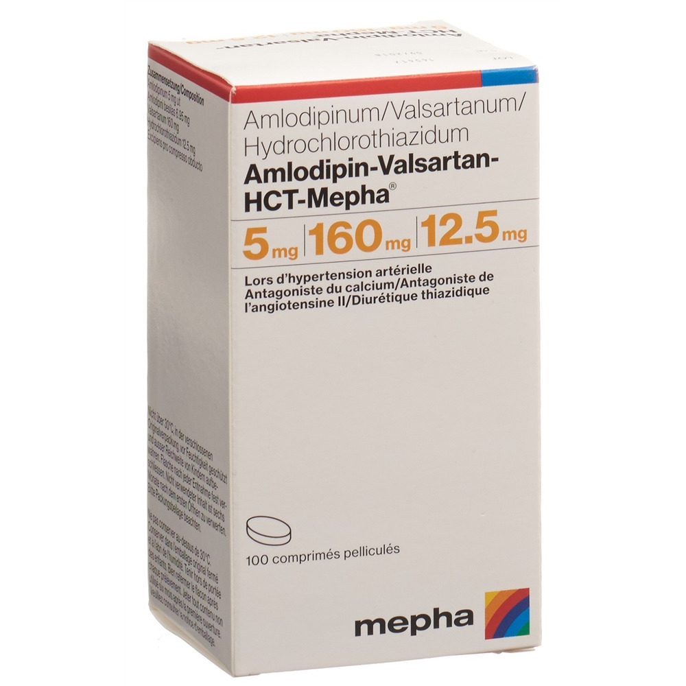AMLODIPIN VALSARTAN HCT Mepha 5/160/12.5 100 pce