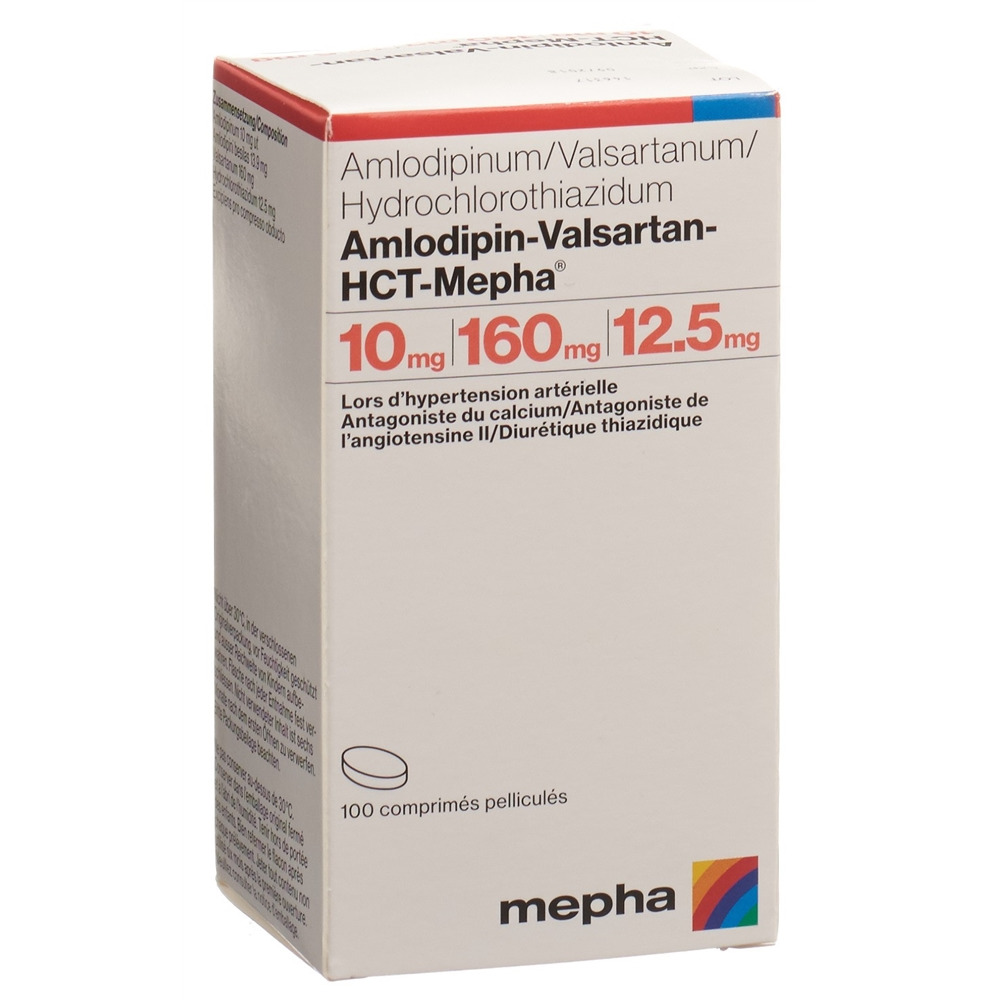 Amlodipin-Valsartan-HCT-Mepha 10mg/160mg/12.5mg, Filmtabletten