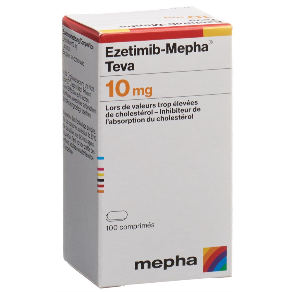 EZETIMIB Mepha Teva cpr 10 mg bte 100 pce