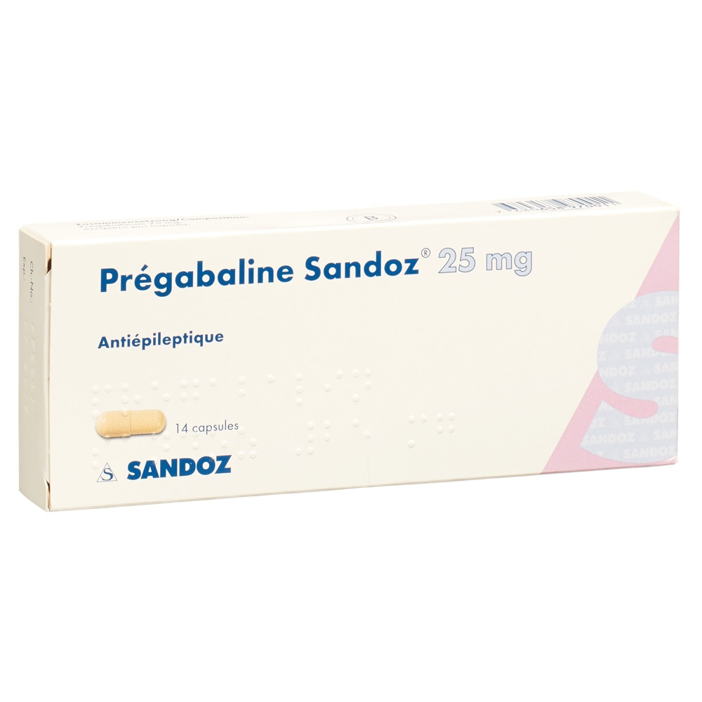PREGABALINE Sandoz caps 25 mg 14 pce