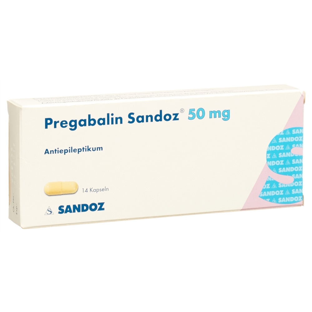 PREGABALINE Sandoz caps 50 mg 14 pce