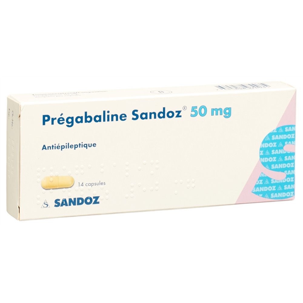 PREGABALINE Sandoz caps 50 mg 14 pce