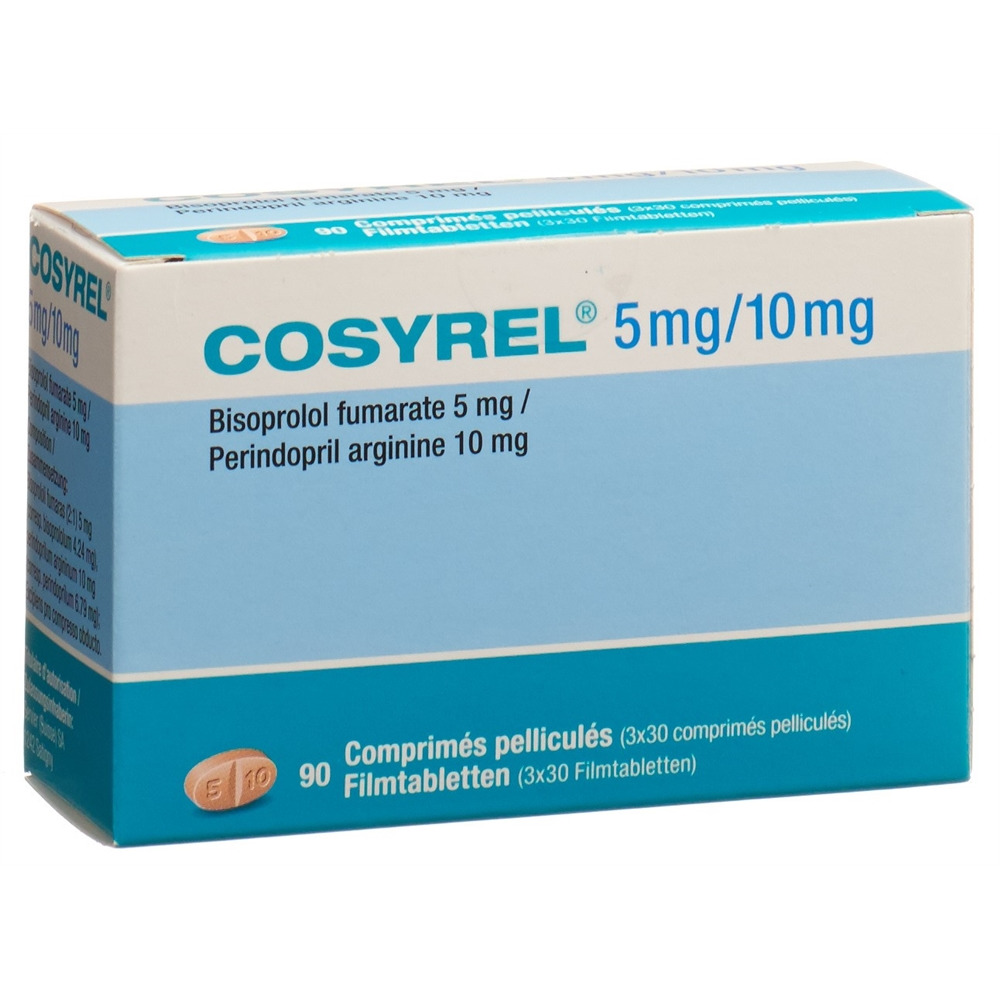 Cosyrel 5mg/5mg, comprimés pelliculés