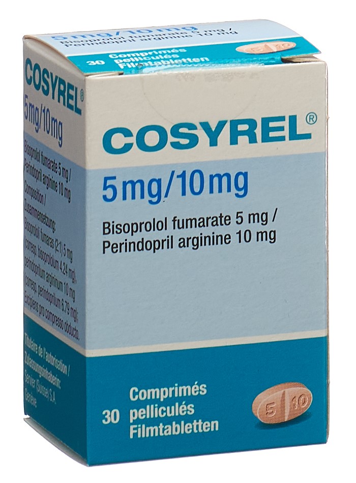 Cosyrel 5mg/10mg, comprimés pelliculés