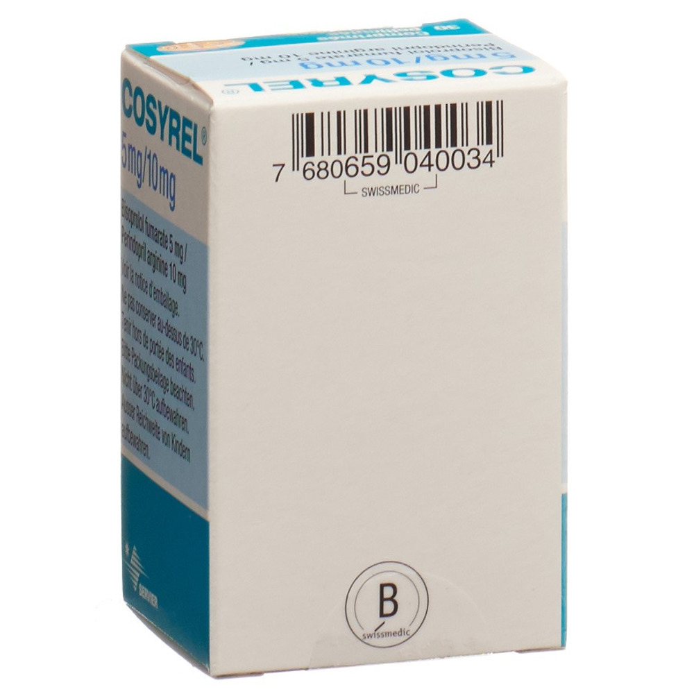 Cosyrel 5mg/10mg, comprimés pelliculés