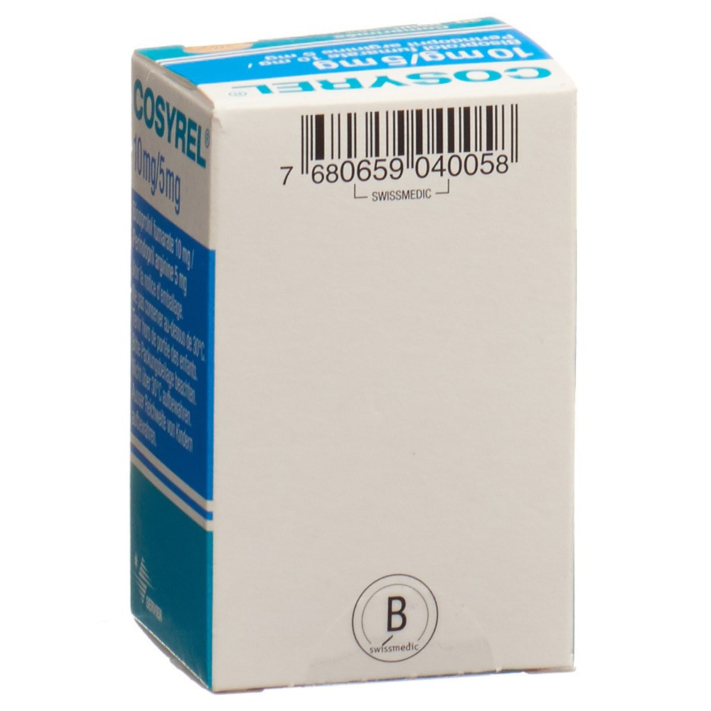 COSYREL cpr pell Biso 10mg/Pérind 5mg bte 30 pce