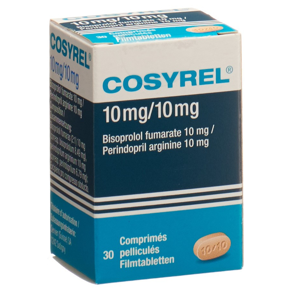 Cosyrel 10mg/5mg, comprimés pelliculés