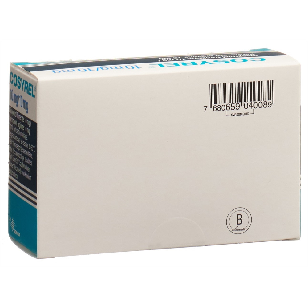 Cosyrel 10mg/10mg, comprimés pelliculés