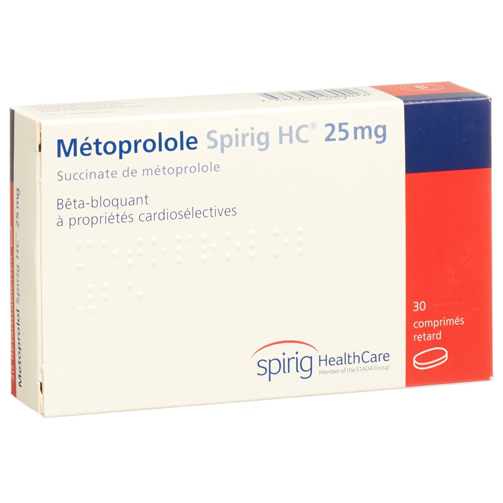 METOPROLOL Spirig HC cpr pell ret 25 mg 30 pce