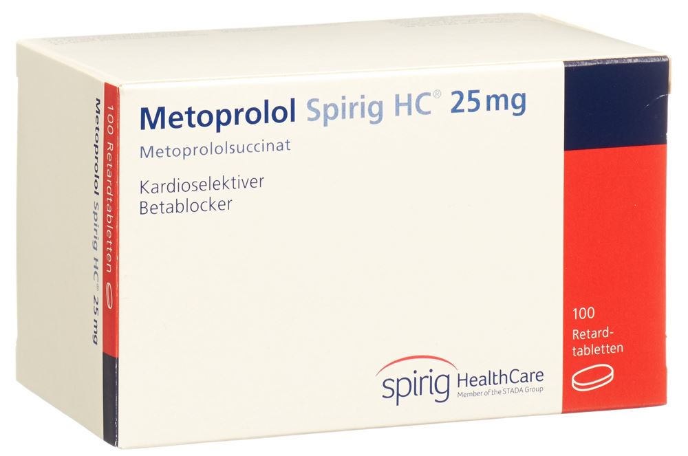 METOPROLOL Spirig HC cpr pell ret 25 mg 100 pce