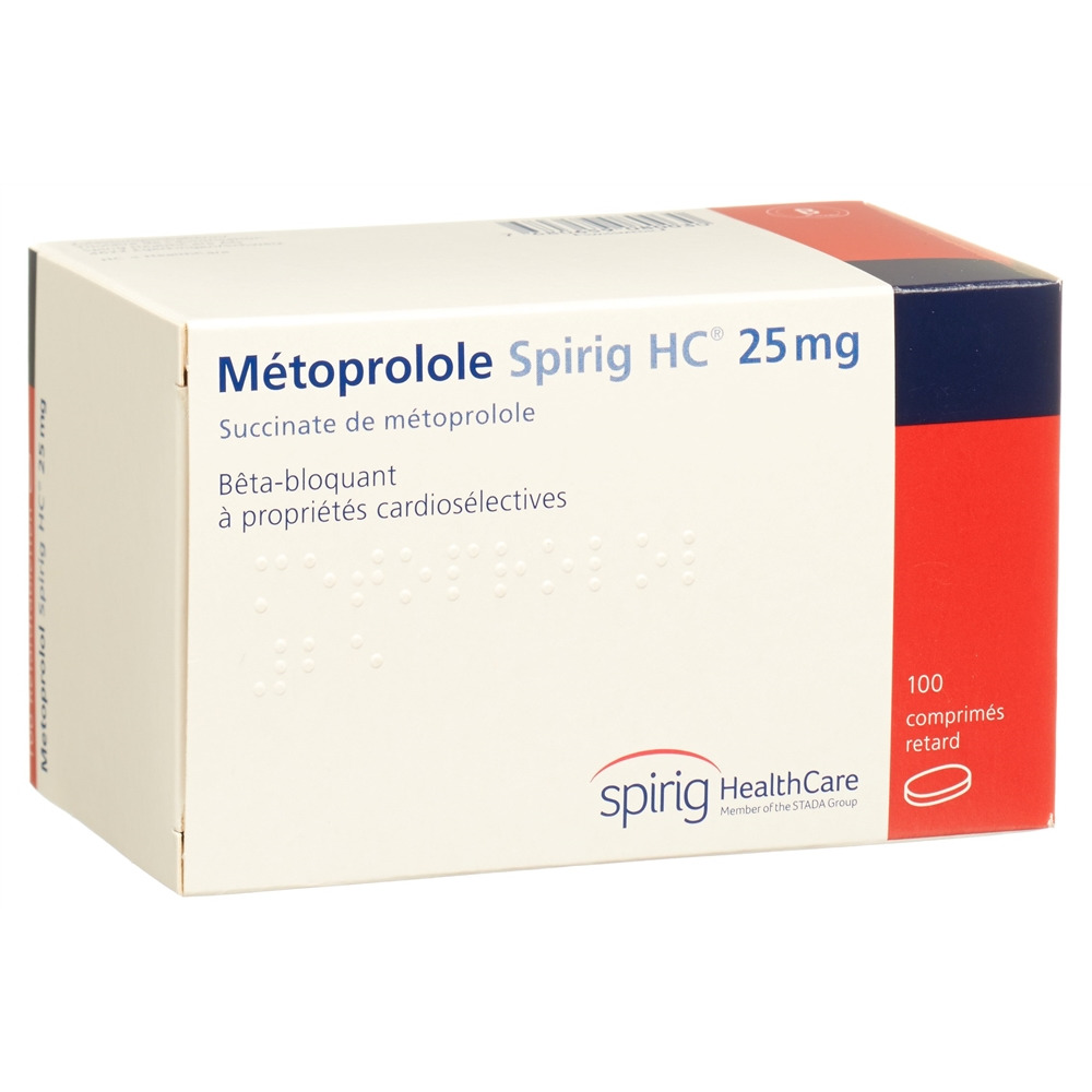 METOPROLOL Spirig HC cpr pell ret 25 mg 100 pce